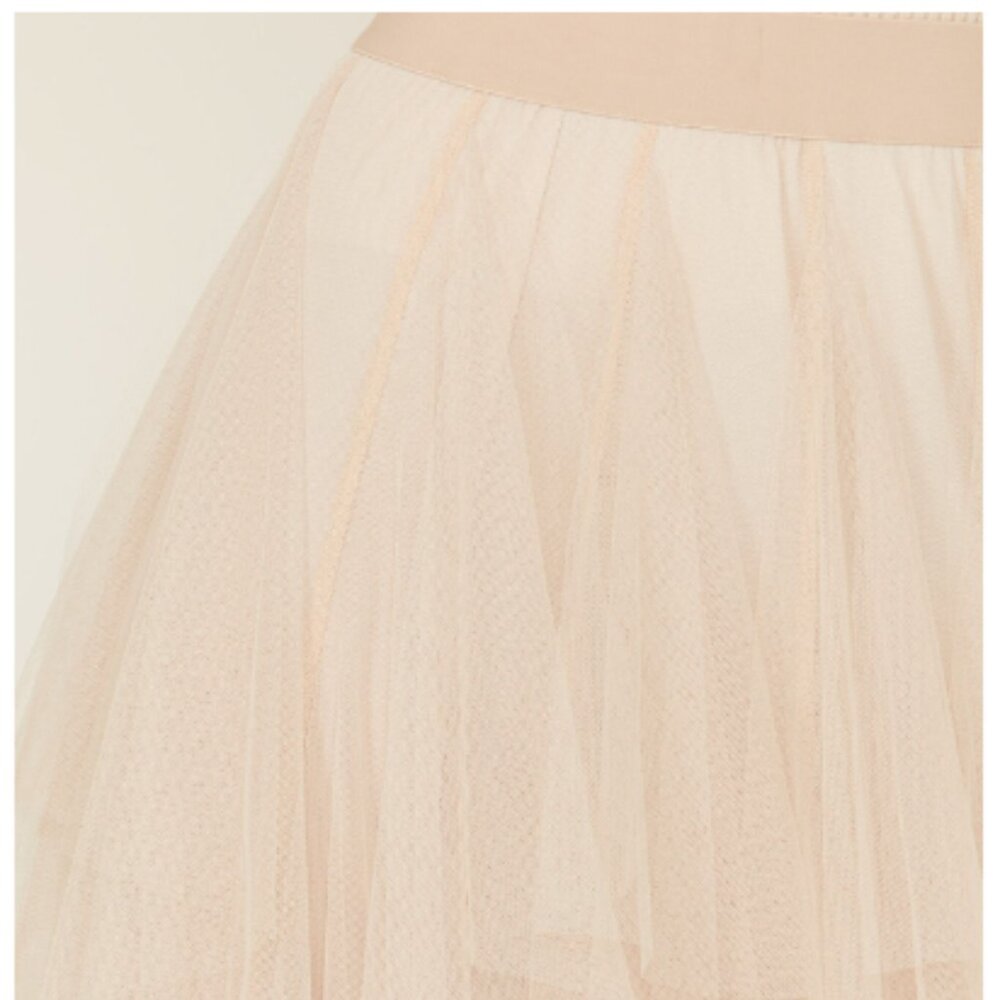 EASEL Fairy Tale Tiered Mesh Overlay Waterfall Lined Boho Maxi Ballerina Skirt - Picture 7 of 10